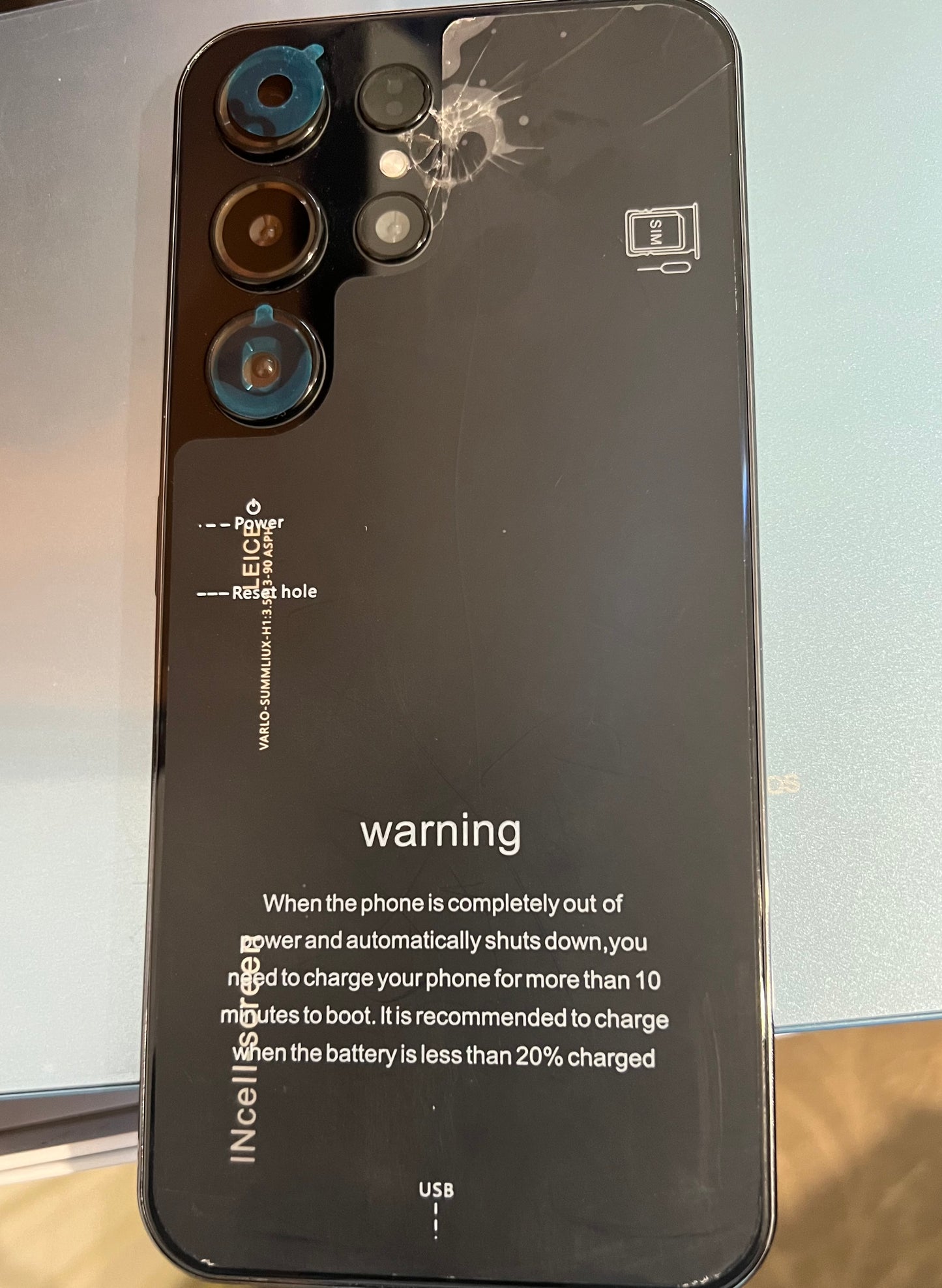 S24 Android Phone, slight crack